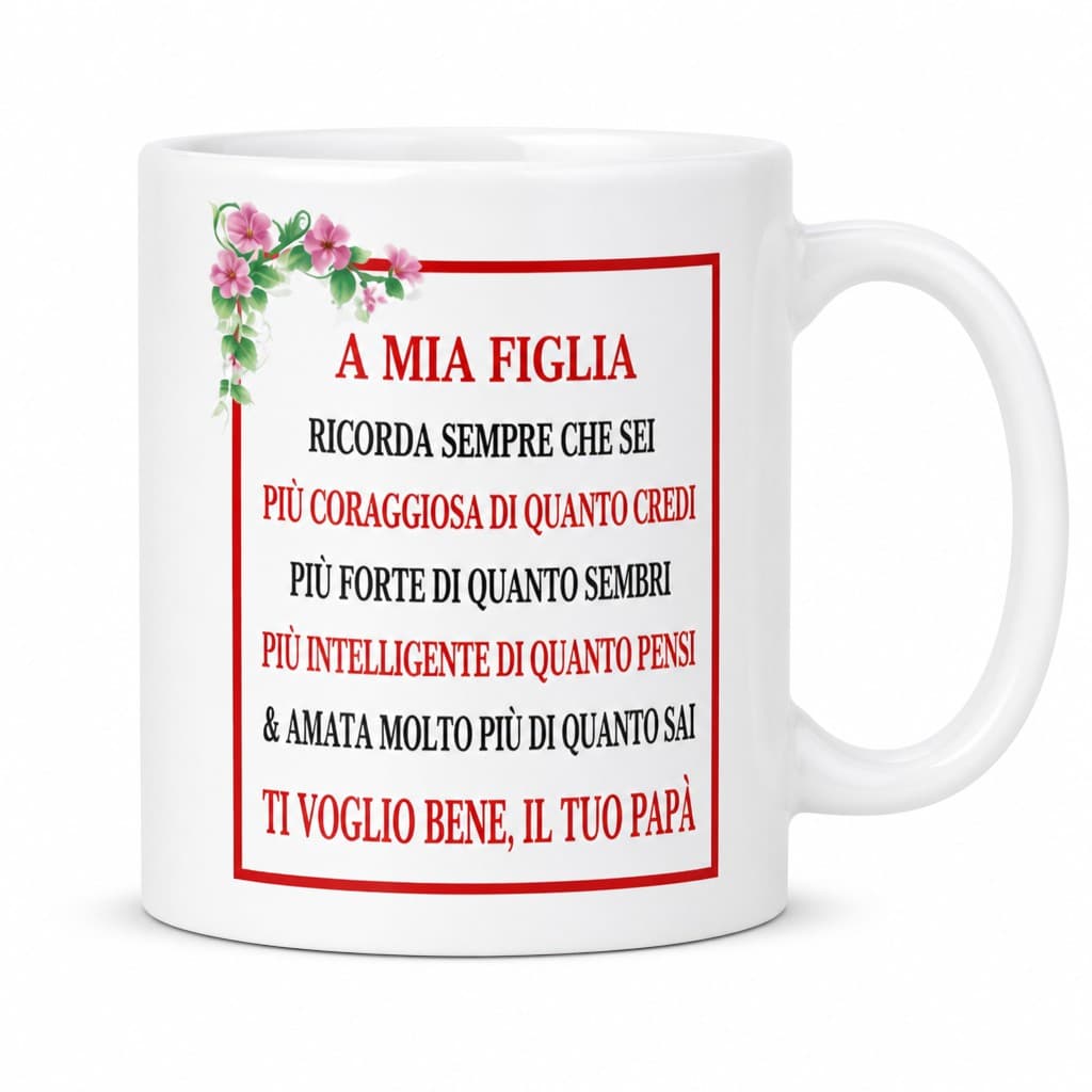 Tazza divertente per mia figlia